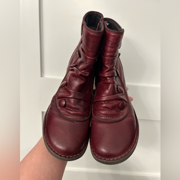 Miz Mooz Pumpkin Boots Bordeaux Size 41 - Picture 3 of 12